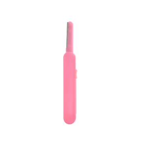 Afeitadora de cejas telescópica rosa portátil