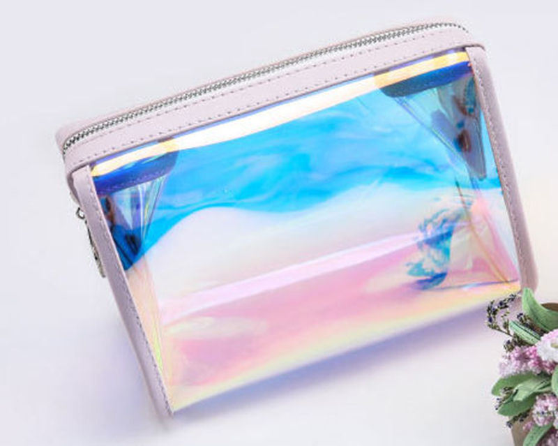 Bolso cosmético creativo y colorido portátil impermeable