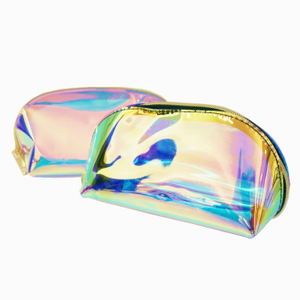 Bolsa de maquillaje holográfica de TPU transparente