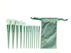 Pincel de maquillaje de piel de secado rápido con bolsa (verde)