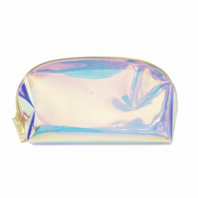 Bolsa de maquillaje holográfica de TPU transparente